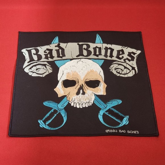 Vintage Bad Bones 1993 Patch Collectible Large Black - Picture 3 of 8